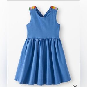 Hanna Andersson Rainbow Crossback Skater Dress with Pockets 4T